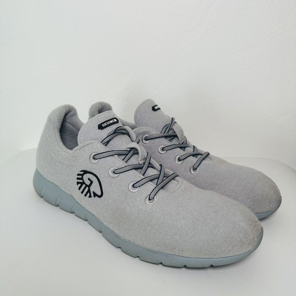 Giesswein Sneakers Mens Size 48 - US 15 Merino Wool Runners Gray Shoes